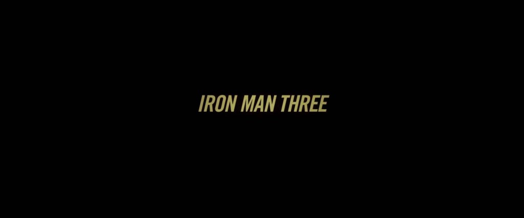 Iron Man Three Title Card