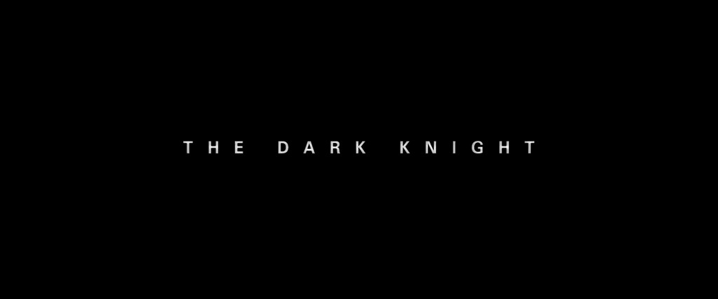 Batman The Dark Knight Title Card