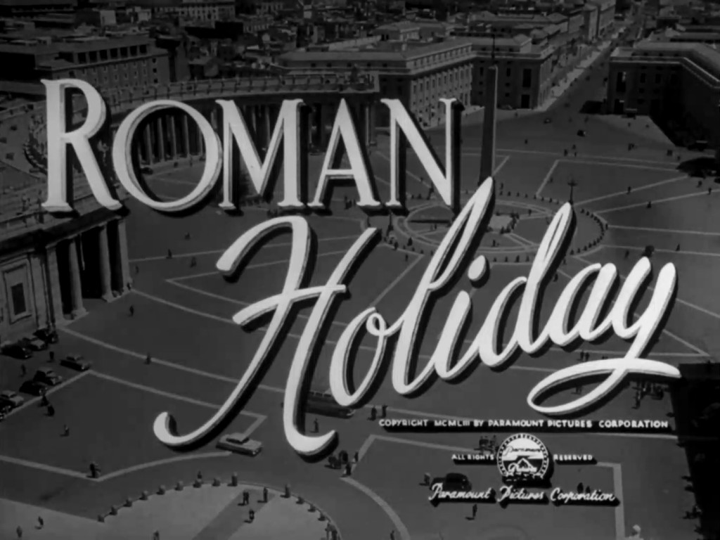 Roman Holiday Title Card