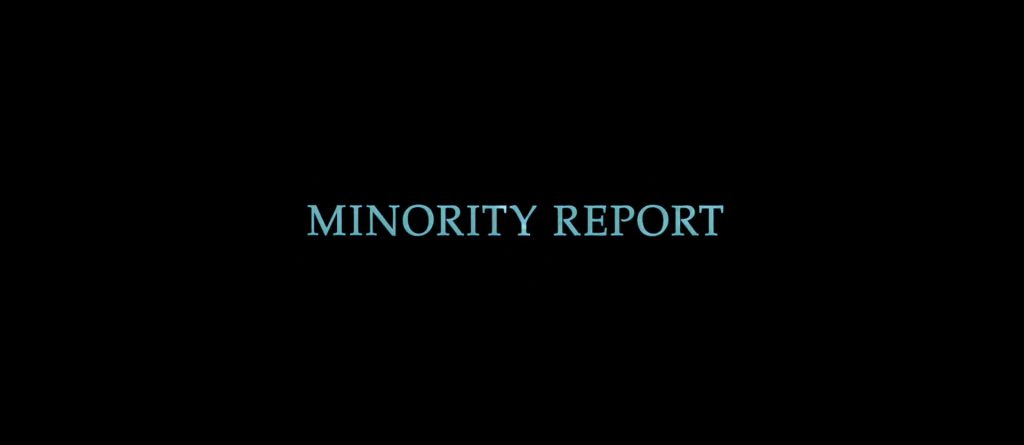 Minority Report Title Card