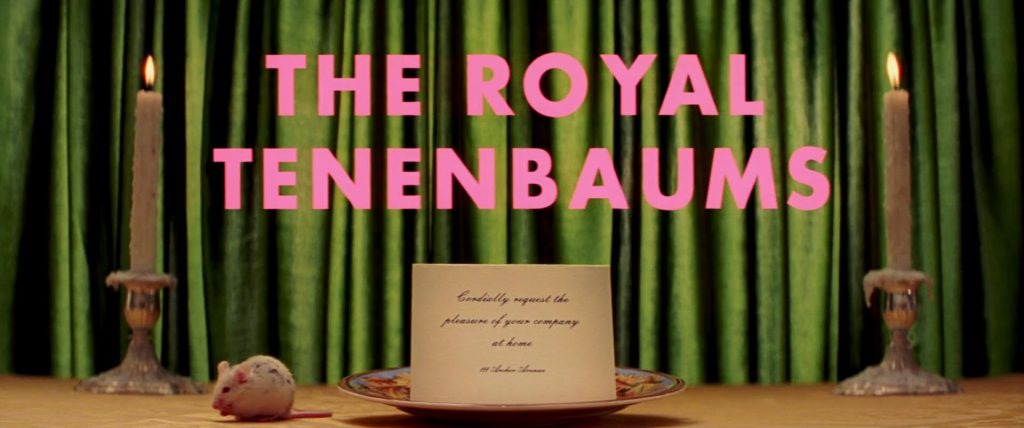 The Royal Tenenbaums Title Card