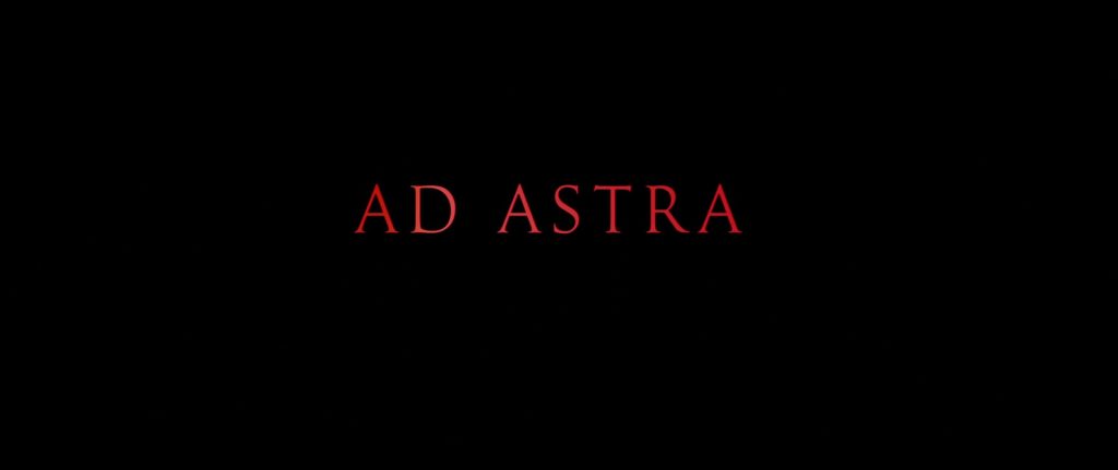 Ad Astra 2019 Movie Title Card